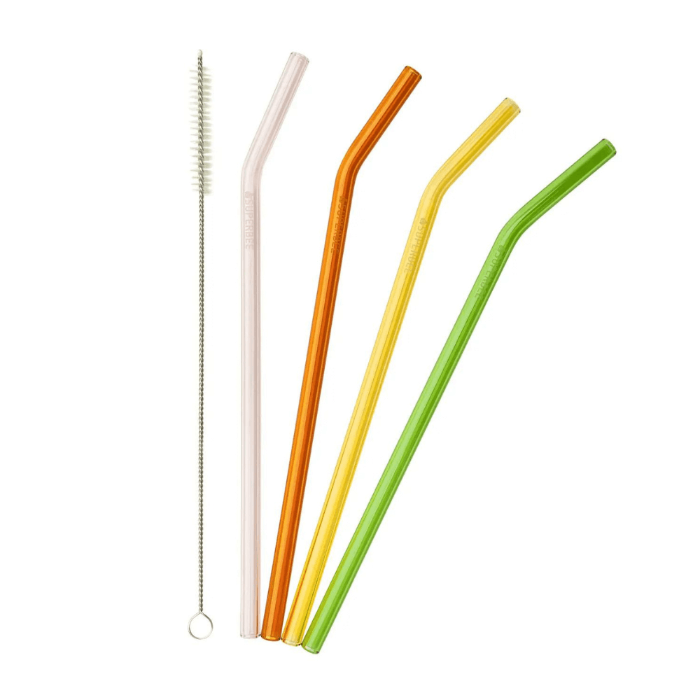 Glass Straws - Set of 4
