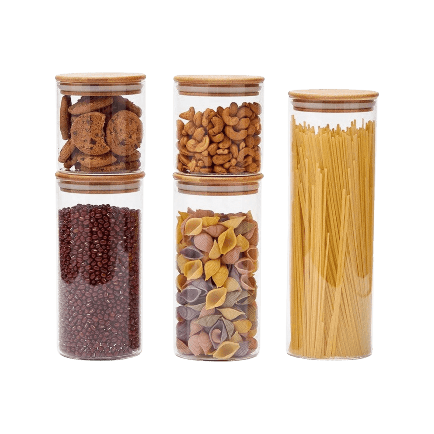 Glass Storage Jar with Bamboo Lid