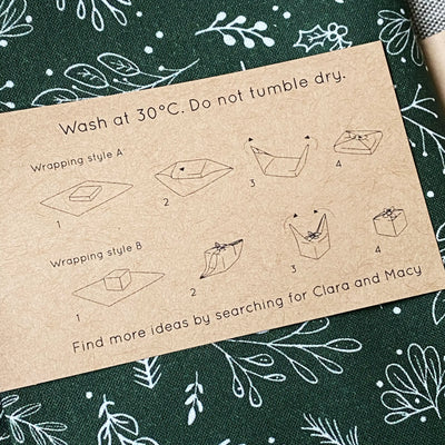 Reusable Fabric Gift Wrap